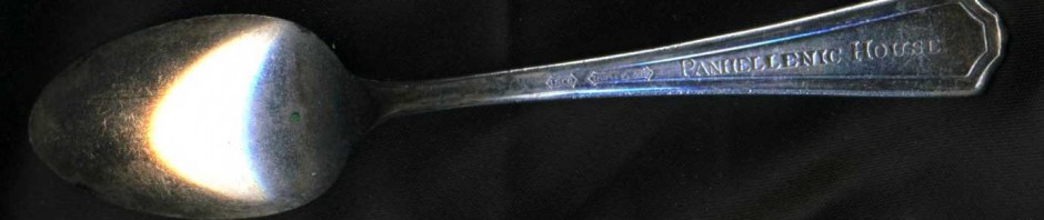Back of Panhellenic House demitasse spoon
